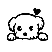 Load image into Gallery viewer, Maltese Love Vinyl Car Stickers-Car Accessories-Car Accessories, Car Sticker, Dogs, Maltese-Black-1 pc-3