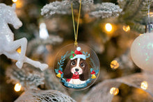 Load image into Gallery viewer, Merry Basset Hound Christmas Tree Ornament-Christmas Ornament-Basset Hound, Christmas, Dogs-5