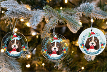Load image into Gallery viewer, Merry Basset Hound Christmas Tree Ornament-Christmas Ornament-Basset Hound, Christmas, Dogs-1