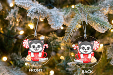 Load image into Gallery viewer, Merry Black Husky Christmas Tree Ornaments-Christmas Ornament-Christmas, Dogs, Siberian Husky-7