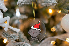Load image into Gallery viewer, Merry Black Labrador Christmas Tree Ornaments-Christmas Ornament-Black Labrador, Christmas, Dogs, Labrador-Standing-3