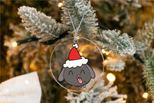 Load image into Gallery viewer, Merry Black Labrador Christmas Tree Ornaments-Christmas Ornament-Black Labrador, Christmas, Dogs, Labrador-5