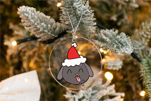 Merry Black Labrador Christmas Tree Ornaments-Christmas Ornament-Black Labrador, Christmas, Dogs, Labrador-5