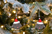 Load image into Gallery viewer, Merry Black Labrador Christmas Tree Ornaments-Christmas Ornament-Black Labrador, Christmas, Dogs, Labrador-7