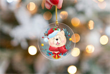 Load image into Gallery viewer, Merry Chow Chow Christmas Tree Ornament-Christmas Ornament-Chow Chow, Christmas, Dogs-Transparent-2