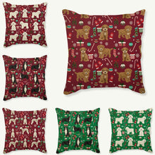 Load image into Gallery viewer, Merry Christmas Maltese Cushion Covers-Home Decor-Cushion Cover, Dogs, Home Decor, Maltese-7
