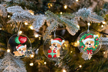 Load image into Gallery viewer, Merry Corgi Christmas Tree Ornaments-Christmas Ornament-Christmas, Corgi, Dogs-10
