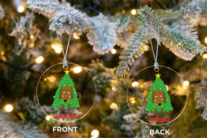Merry Dachshund Christmas Tree Ornaments-Christmas Ornament-Christmas, Dachshund, Dogs-6