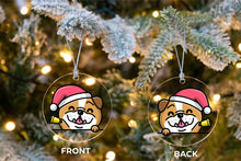 Load image into Gallery viewer, Merry English Bulldog Christmas Tree Ornaments-Christmas Ornament-Christmas, Dogs, English Bulldog-4
