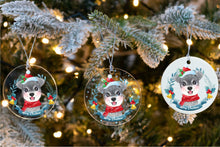 Load image into Gallery viewer, Merry Schnauzer Christmas Tree Ornament-Christmas Ornament-Christmas, Dogs, Schnauzer-7