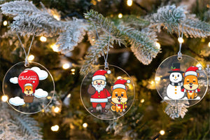 Merry Shiba Inu Christmas Tree Ornaments - 12 Designs-Christmas Ornament-Christmas, Dogs, Shiba Inu-18