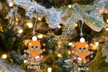 Load image into Gallery viewer, Merry Yorkshire Terrier Christmas Tree Ornaments-Christmas Ornament-Christmas, Dogs, Yorkshire Terrier-5