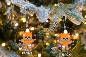 Merry Yorkshire Terrier Christmas Tree Ornaments-Christmas Ornament-Christmas, Dogs, Yorkshire Terrier-5