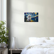 Milky Way Bichon Frise Wall Art Poster-Print Material-Bichon Frise, Dog Art, Dogs, Home Decor, Poster-5