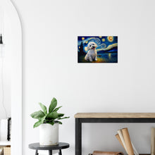 Load image into Gallery viewer, Milky Way Bichon Frise Wall Art Poster-Print Material-Bichon Frise, Dog Art, Dogs, Home Decor, Poster-6