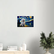 Milky Way Bichon Frise Wall Art Poster-Print Material-Bichon Frise, Dog Art, Dogs, Home Decor, Poster-7