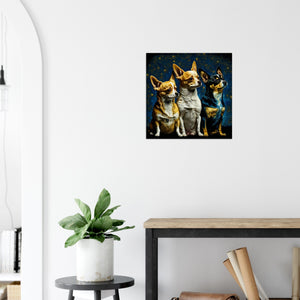 Milky Way Chihuahua Wall Art Poster-Print Material-Chihuahua, Dog Art, Dogs, Home Decor, Poster-7
