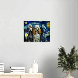Milky Way Poodles Wall Art Poster-Print Material-Dog Art, Dogs, Home Decor, Poodle, Poster-4