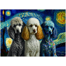Load image into Gallery viewer, Milky Way Poodles Wall Art Poster-Print Material-Dog Art, Dogs, Home Decor, Poodle, Poster-13x18 cm / 5x7″-1