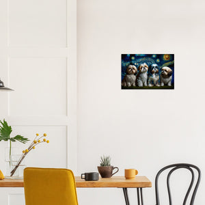 Milky Way Shih Tzus Wall Art Poster-Print Material-Dog Art, Dogs, Home Decor, Poster, Shih Tzu-9