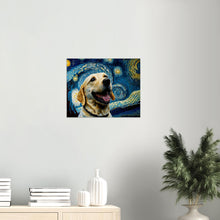Load image into Gallery viewer, Milky Way Yellow Labrador Wall Art Poster-Print Material-Dog Art, Dogs, Home Decor, Labrador, Poster-6