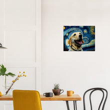 Load image into Gallery viewer, Milky Way Yellow Labrador Wall Art Poster-Print Material-Dog Art, Dogs, Home Decor, Labrador, Poster-7