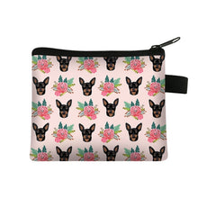 Load image into Gallery viewer, Miniature Pinscher in Bloom Coin Purse-Accessories-Accessories, Bags, Dogs, Miniature Pinscher-6