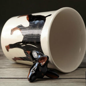 Miniature Pinscher Love 3D Ceramic CupMug