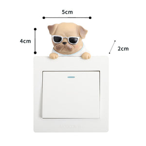 Mischievous Pugs 3D Wall Stickers-Home Decor-Dogs, Home Decor, Pug, Wall Sticker-11