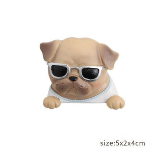 Mischievous Pugs 3D Wall Stickers-Home Decor-Dogs, Home Decor, Pug, Wall Sticker-Pug with Shades-2