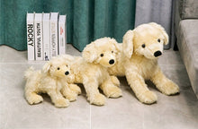 Load image into Gallery viewer, image of 3 adorable golden retriever stuffed animals in different sizes