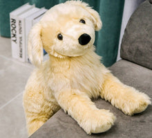 Load image into Gallery viewer, image of an adorable golden retriever stuffed animal plush toy