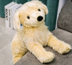 image of an adorable golden retriever stuffed animal plush toy