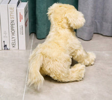 Load image into Gallery viewer, image of an adorable golden retriever stuffed animal back view