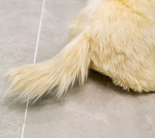 Load image into Gallery viewer, image of an adorable golden retriever stuffed animal back view close up