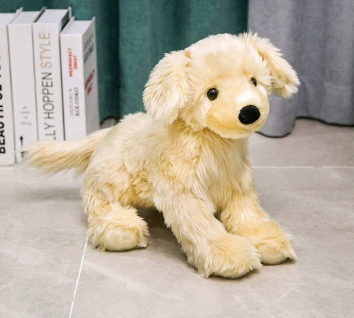 image of an adorable golden retriever stuffed animal 