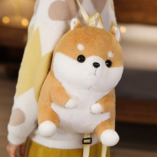 Most Adorable Shiba Inu Plush Backpack for Kids-Accessories-Accessories, Bags, Dogs, Shiba Inu-One Size-Shiba Inu-1