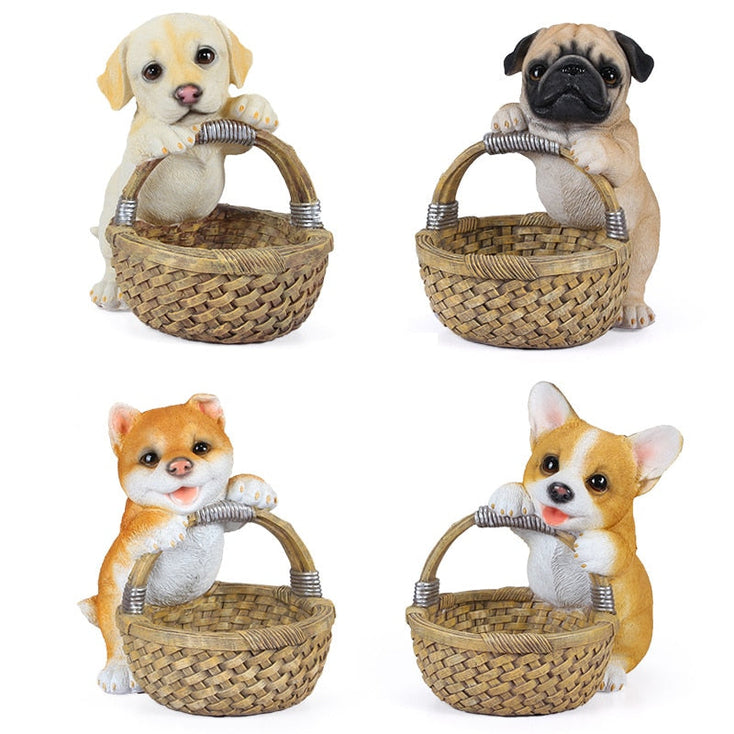 Most Helpful Corgi Large Desktop Organiser-Home Decor-Bathroom Decor, Corgi, Dogs, Home Decor, Statue-5