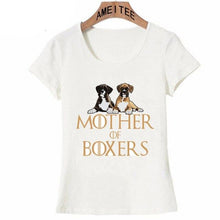 Load image into Gallery viewer, Mother of Boxers Womens T ShirtApparelWhiteS