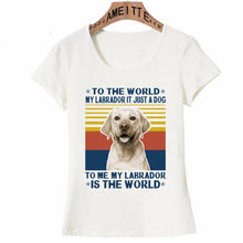Load image into Gallery viewer, My Labrador My World Womens T Shirt-Apparel-Apparel, Dogs, Labrador, Shirt, T Shirt, Z1-2