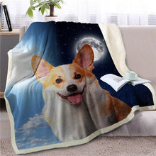 Load image into Gallery viewer, My Sun, My Moon, My Boxer Love Warm Blanket - Series 1-Blanket-Blankets, Boxer, Dogs, Home Decor-Corgi-Medium-28