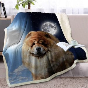 My Sun, My Moon, My French Bulldog Love Warm Blanket - Series 1-Blanket-Blankets, Dogs, French Bulldog, Home Decor-Chow Chow-Medium-32