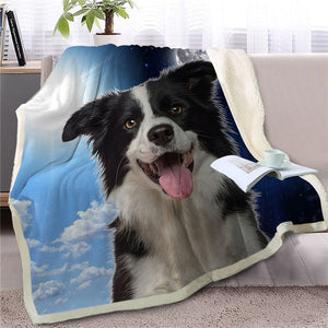 My Sun, My Moon, My Yellow Labrador Love Warm Blanket - Series 1-Blanket-Blankets, Dogs, Home Decor, Labrador-Border Collie-Medium-4