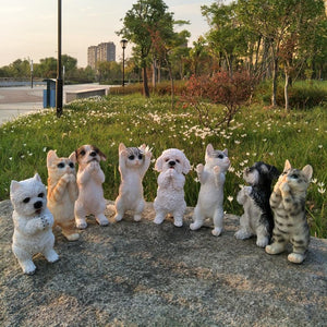 Namaste Schnauzer Garden Statues-Home Decor-Dogs, Home Decor, Schnauzer, Statue-14