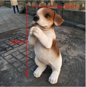 Namaste Schnauzer Garden Statues-Home Decor-Dogs, Home Decor, Schnauzer, Statue-Beagle-9