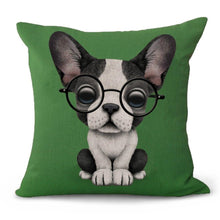 Load image into Gallery viewer, Nerdy Boston Terrier Cushion CoverCushion Cover