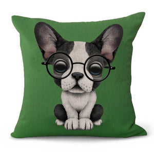 Nerdy Boston Terrier Cushion CoverCushion Cover