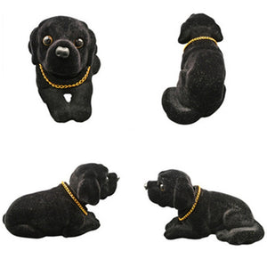 Nodding Black Labrador Smooth Coat Bobblehead-Car Accessories-Black Labrador, Bobbleheads, Car Accessories, Dogs, Labrador-2