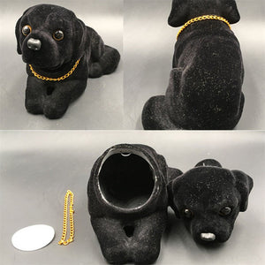 Nodding Black Labrador Smooth Coat Bobblehead-Car Accessories-Black Labrador, Bobbleheads, Car Accessories, Dogs, Labrador-3