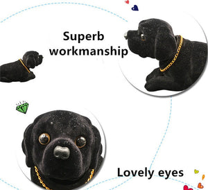 Nodding Black Labrador Smooth Coat Bobblehead-Car Accessories-Black Labrador, Bobbleheads, Car Accessories, Dogs, Labrador-7